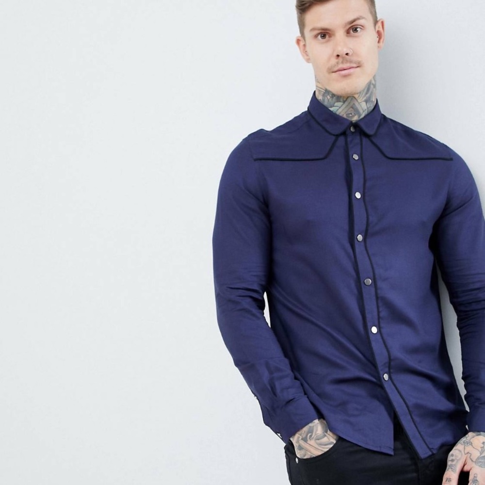 Men’s ASOS Western Viscose Shirt